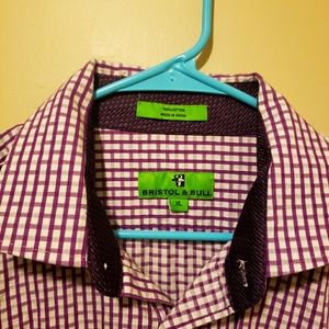 Bristol and Bull XL purple long sleeve button up